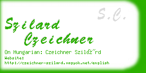 szilard czeichner business card